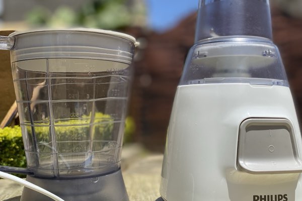 A countertop blender
